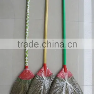 Grass Broom With Short Wooden Handle thumbnail-1