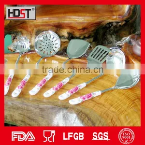 Jie Yang Good Quality Promotional Kitchen Utensil Set/ceramic Handle Stainless Kitchen Utensil Set thumbnail-3