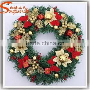 China Factory Cheap Indoor Artificial Flowers for Wreaths Wreath Frame Artificial Boxwood Flower Wreath for Sale Home Decoration thumbnail-3