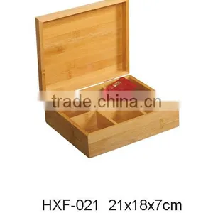 Hot Selling Bamboo Wooden Tea Bag Packing Box thumbnail-1