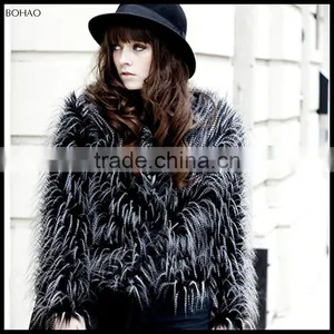 Imitative Fur Short Style Women Hot Sale Faux Fur Jacket thumbnail-1