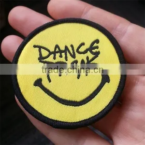 Attractive Factory Supply Customized Round Embroidery Label Embroidery Patch With Iron on thumbnail-2