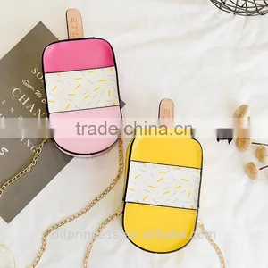 Bag 2017 Handbag Chain Girls Ice Cream Pattern Shoulder Long Strip Bag thumbnail-2