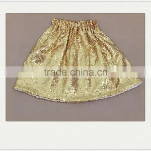 Lovely Kids Baby Girls Sequins Skirts Set Children's Shiny Gold Dress thumbnail-3