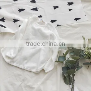 2-7 Years 2017 Wholesale Autumn Cotton Full Sleeve Solid Kids Girl Blouse thumbnail-2