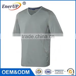 Wholesale Blank Slim Fit 100% Polyester Man Sport t Shirt thumbnail-1