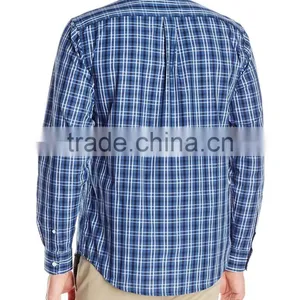 China Blouses 2016 Winter Designs Fashion Men's Plaid Shirt thumbnail-6