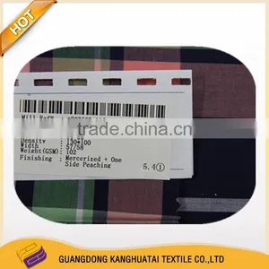 Factory Price100 Cotton Yarn Dyed Mercerized Woven Fabric thumbnail-1