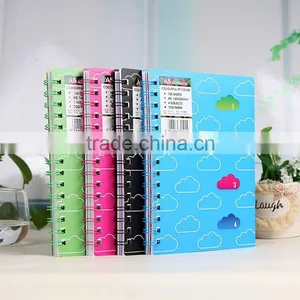 A4/A5/A6/B5 Hollow PP Cover Wire-o Planner Custom Paper Notebook Student Writing Notebook thumbnail-2