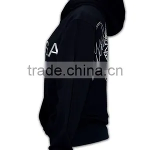 BSCI 2016 Design Sublimation Screenprint Embroidery Zipper Hoody Unique Collar Design Hoodies thumbnail-3