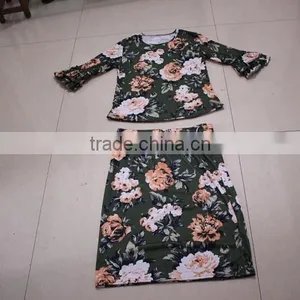 Persnickety Remake Children Boutique Top and Skirts Baby Girl Outfits New Clothing Wholesale Summer Toddler Boutique Clothes Set thumbnail-1