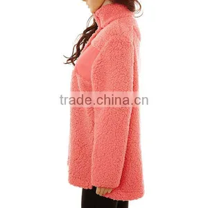 Wholesale Monogram Sherpa Fleece Woman Pullover Sweater thumbnail-2