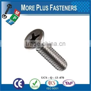 Made in Taiwan ISO 7046 Philips Flat Head Countersunk Grade 4 8 Carbon Steel Zinc Plated thumbnail-2