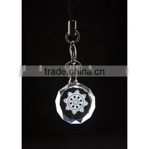 Fancy Cheap Colorful LED Crystal Keychain/Crystal Keyring/Crystal Keyholder thumbnail-4