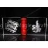 Battery Acrylic LED Signs / Transparent Animation Sign Display With OEM Logo, L450*W70*H160MM thumbnail-1