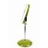 Round Shape Green Vanity Mirror With Embowedgreen Base thumbnail-1