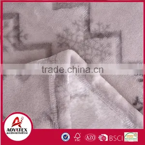100 Polyester Christmas Snowflake Design Printed Flannel Fleece Blanket thumbnail-5
