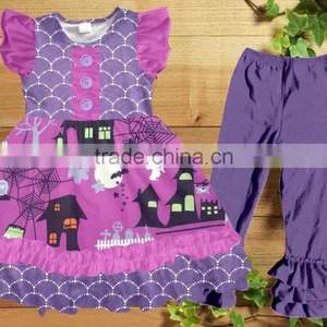 New Remake Design High Quality Halloween Clothing Sets Outfits Boutique Girl Kids Clothing thumbnail-2