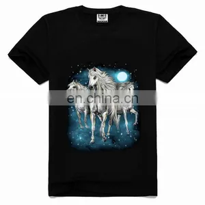 Fancy Design Men Shirt,3d Animal t Shirts,t-shirt With Horse thumbnail-1