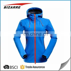 OEM Service Polyester Waterproof Outdoor Softshell Jackets For Lady thumbnail-4