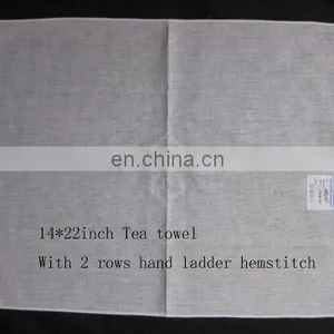 Hemstitched Linen Tea Towel thumbnail-1