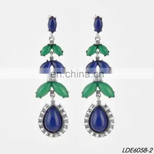 Opal Stones Ping&mint Earrings Ivy Branch Earrings Wholesale Gold Jewelry thumbnail-3