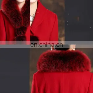 Genuine Fur Deted Fox Fur Collar Real Fur Trim for Winter Coat and Parka thumbnail-2