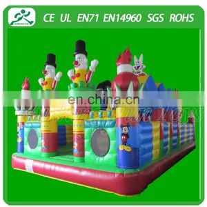 2015 Funny Clown Inflatable Fun City Amusement Park for Sale(Running Fun) thumbnail-3