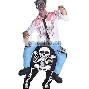 Horror Piggyback Shoulder Ride Pick Me Up Skeleton Costume thumbnail-3