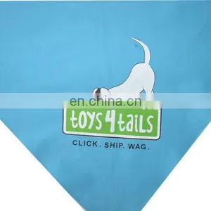Customized Printing Cute Logo Pattern Cotton Triangle Scarf Pet Pet Scarves thumbnail-1