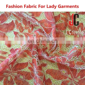 New Fashion JC030 Textile Vintage Style T/C Nylon Cotton African Wedding Lace Fabric thumbnail-1