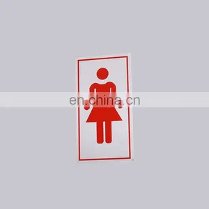 Wholesale Cheap Toliet Sign Type Metal Custom Printed Self Adhesive Indoor Notice Sign thumbnail-1