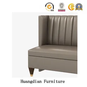 2017 New Design Restaurant Furniture Leather Seating Booth (HD489) thumbnail-3