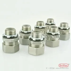 METRIC THREAD METAL STRAIGHT CONDUIT CONNECTOR thumbnail-1