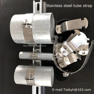 Rail(hot Galvanizing) Stainless Steel Tube Strap(1/2inch,3/4inch-4inch) Pipe Clamp thumbnail-4