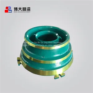 Concave and Mantle Spare Wear Parts for Cone Crusher Metso GP300 Concave and Mantle thumbnail-2