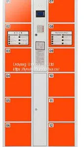 Supermarket Cinema Lockers Electronic Storage Shared Cabinet Staff Fingerprint Card Storage Smart Locker Customization thumbnail-1