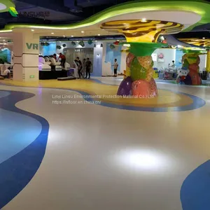 Thin and Light Luxury Pvc Sheet Vinyl Flooring Graphics 2mm Roll for Commercial Kindergarten Hospital Furniture Room thumbnail-3