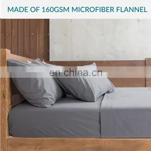 Wholesale Premium Quality Machine Washable Durable Waterproof Lightweight Warm Bed Sheet For Winter thumbnail-4