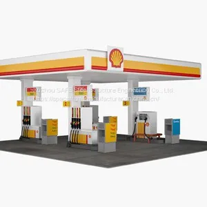 Different Types of Gas Station-3D Models thumbnail-3