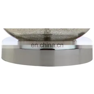 China Classical Calabash Shape Creative Custom Clean Glass Base Cheap Bedside Lamps for Office Restaurant Hotel thumbnail-3