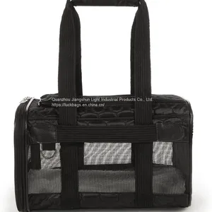 Oxford Fabric Mesh Breathable Airline Approved Small Animal Cages Transport Bag Dog Cats Travel Handbag Pet Carriers thumbnail-1
