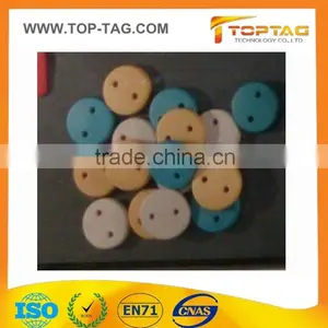 Printable Plastic ABS Round Shape 860-960Mhz Uhf Rfid Laundry Tag thumbnail-3