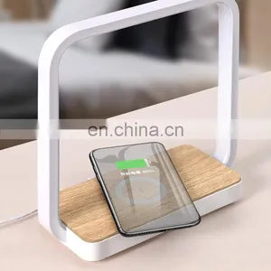 Modern Touch Sensor Table Lamps Led Desk Lamp With Wireless Charger thumbnail-3