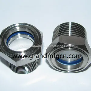 Stainless Steel 304 BSP G Thread 1/2 Inch Borosilicate Oil Level Sight Glass thumbnail-3