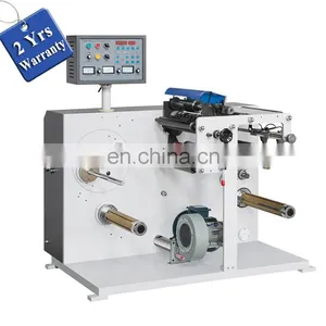UTS320S Narrow Web Automatic Paper Label Sticker Cutter Slitter Rewinder, Trademark Pet Label Film Cutting and Rewinding Machine thumbnail-1