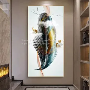 Modern Wall Art Deco Crystal Porcelain Painting thumbnail-1