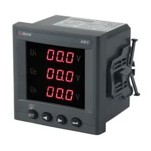Acrel Three Phase Voltmeter With RS485 Communication AMC96L-AV3/C LCD Display Cut Out 88*88mm thumbnail-2