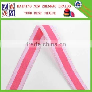 30mm Pink Color Woven Striped Elastic Bands Supplier's Choice thumbnail-1