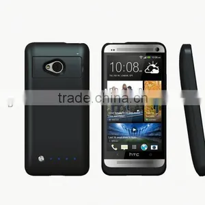 For HTC One M7 External Power Bank Battery Charger Case 3200mAh thumbnail-1